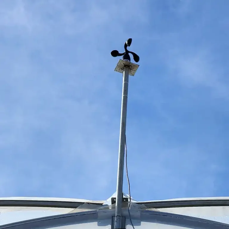 پروژه کنترل اقلیم گلخانه کرج سنسر سرعت باد