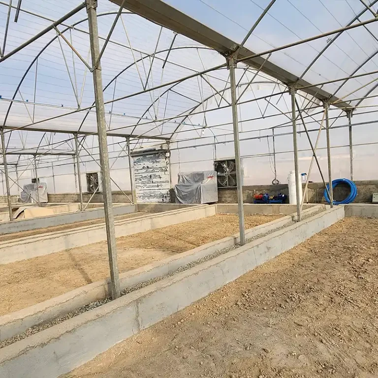 کنترل اقلیم پروژه کهریزک اسکلت گلخانه